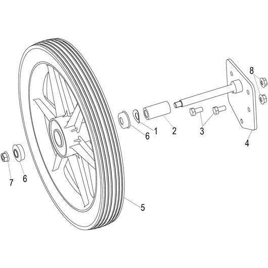 Колесо и ось колеса Champion LMH5640